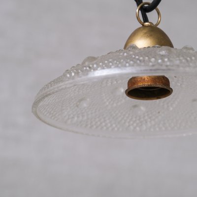 Mid-Century Brass and Glass Pendant Light-JRP-1762862