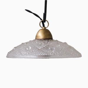 Mid-Century Brass and Glass Pendant Light-JRP-1762862