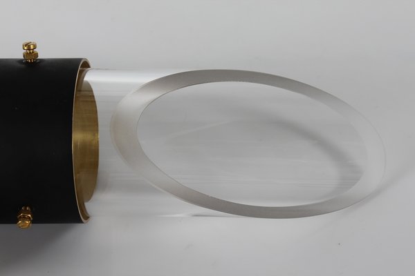 Mid-Century Brass and Glass Saga Wall Sconce by Kay Kørbing for Lyfa, 1970s-QQ-1372848