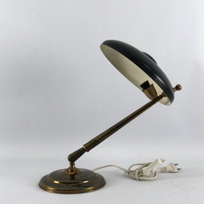 Mid-Century Brass and Lacquer Articulated Table Lamp from Lumi Milano-OT-981758