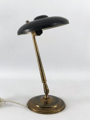 Mid-Century Brass and Lacquer Articulated Table Lamp from Lumi Milano-OT-981758