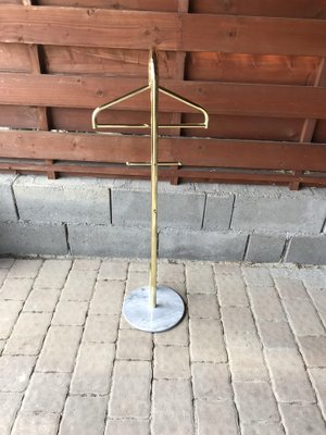 Mid-Century Brass and Marble Valet, 1970s-OXJ-667421