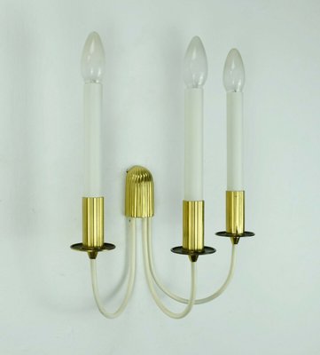 Mid-Century Brass and Metal Cinema Wall Lamp-FH-581322