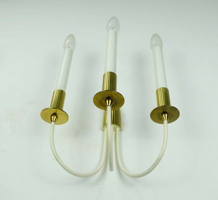 Mid-Century Brass and Metal Cinema Wall Lamp-FH-581322