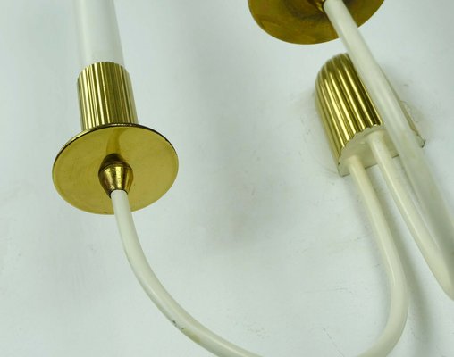 Mid-Century Brass and Metal Cinema Wall Lamp-FH-581322