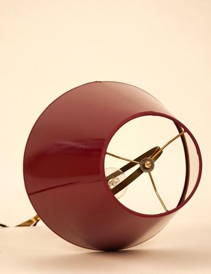 Mid-Century Brass and Wood Table Lamp by J.T. Kalmar, 1950s-BAF-763542