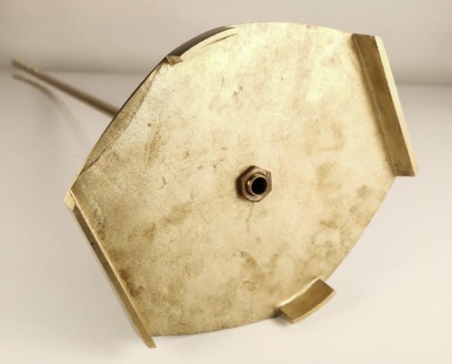 Mid-Century Brass Arc Floor Lamp, 1950s-FUP-671878