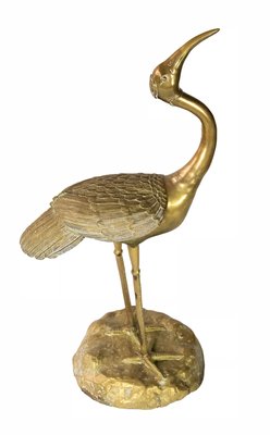 Mid-Century Brass Bird Sculpture-ZVH-1057866