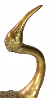 Mid-Century Brass Bird Sculpture-ZVH-1057866