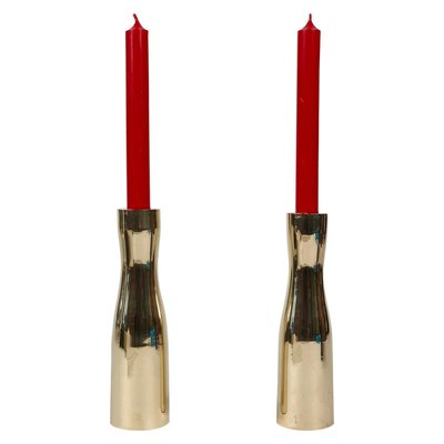 MId-Century Brass Candleholder, USA, 1960s-BAF-763474