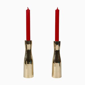 MId-Century Brass Candleholder, USA, 1960s-BAF-763474