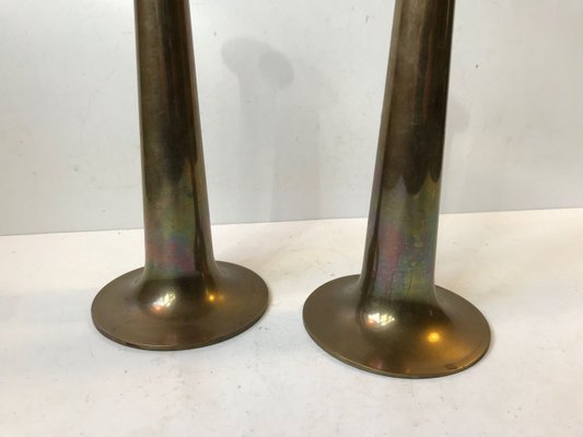 Mid-Century Brass Candlesticks by Hans Bolling for Torben Ørskov, 1960s, Set of 2-LCR-679122