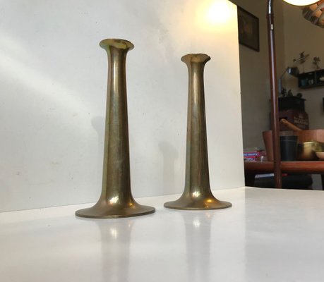 Mid-Century Brass Candlesticks by Hans Bolling for Torben Ørskov, 1960s, Set of 2-LCR-679122