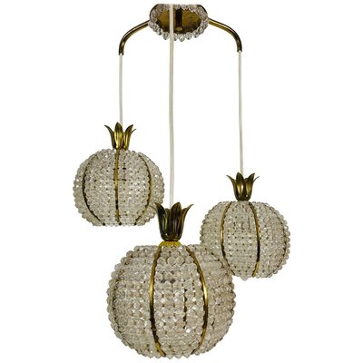 Mid-Century Brass Cascade Chandelier by Emil Stejnar for Rupert Nikoll, 1960s-PUK-844269