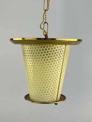 Mid-Century Brass Ceiling Lamp-EJL-1073365