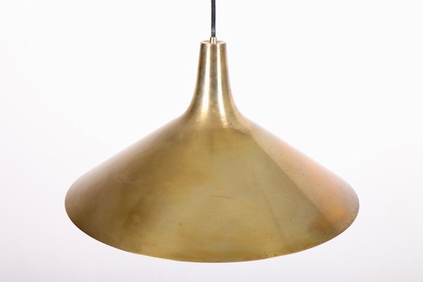 Mid-Century Brass Ceiling Lamp by T.H. Valentiner, 1960s-FK-1254503