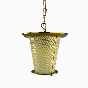 Mid-Century Brass Ceiling Lamp-EJL-1073365