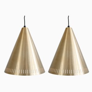 Mid-Century Brass Ceiling Lamps by Svend Aage Holm Sørensen, Set of 2-GJF-748814