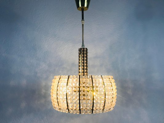 Mid-Century Brass Chandelier by Emil Stejnar for Rupert Nikoll, 1960s-PUK-564665