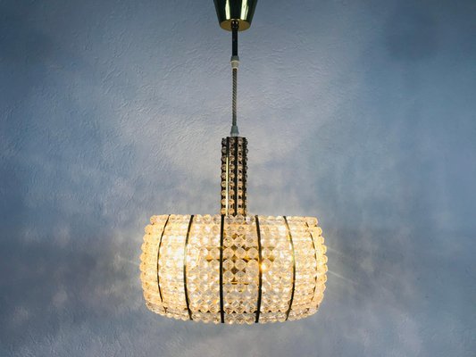 Mid-Century Brass Chandelier by Emil Stejnar for Rupert Nikoll, 1960s-PUK-564665