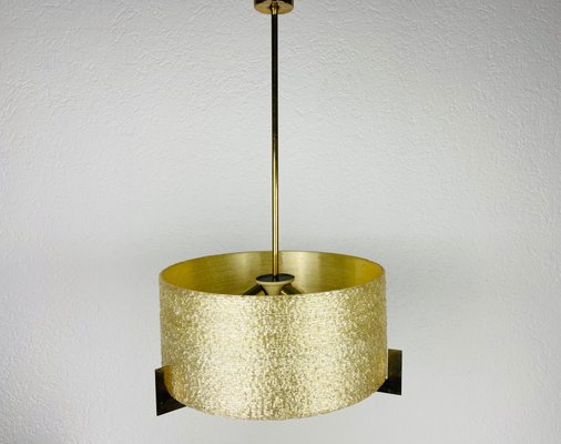 Mid-Century Brass Chandelier from Kaiser, 1960s-PUK-880234