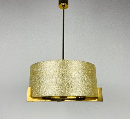 Mid-Century Brass Chandelier from Kaiser, 1960s-PUK-880234