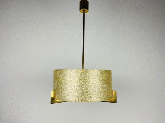 Mid-Century Brass Chandelier from Kaiser, 1960s-PUK-880234