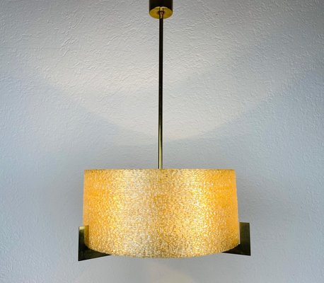 Mid-Century Brass Chandelier from Kaiser, 1960s-PUK-880234