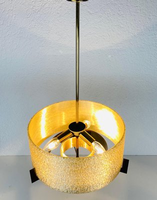 Mid-Century Brass Chandelier from Kaiser, 1960s-PUK-880234