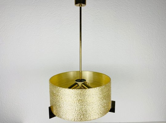 Mid-Century Brass Chandelier from Kaiser, 1960s-PUK-880234