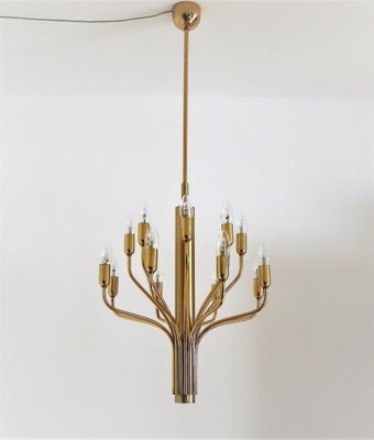 Mid-Century Brass Chandelier from Staff Leuchten, 1970s-VNE-1361758