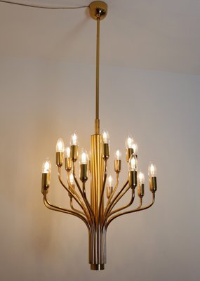 Mid-Century Brass Chandelier from Staff Leuchten, 1970s-VNE-1361758