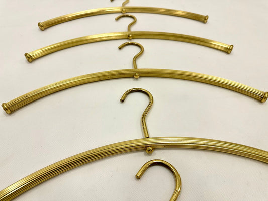 Mid-Century Brass Clothes Hangers, 1960s, Set of 5