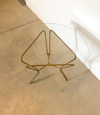 Mid-Century Brass Coffee Table, 1950s-NPC-728273