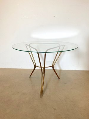 Mid-Century Brass Coffee Table, 1950s-NPC-728273