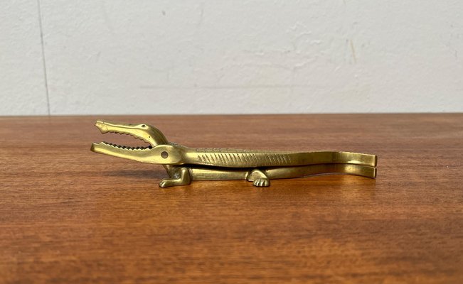 Mid-Century Brass Crocodile Nutcracker attributed to Walter Bosse, 1950s-UAH-1743163