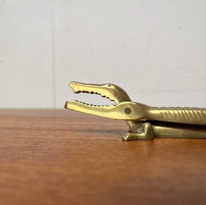 Mid-Century Brass Crocodile Nutcracker attributed to Walter Bosse, 1950s-UAH-1743163