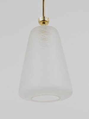 Mid-Century Brass Crown Pendant Lamp Lantern in the style of Gio Ponti, Italy, 1950s-MWV-1813273