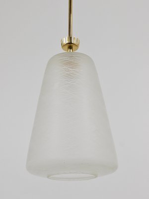 Mid-Century Brass Crown Pendant Lamp Lantern in the style of Gio Ponti, Italy, 1950s-MWV-1813273