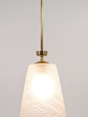 Mid-Century Brass Crown Pendant Lamp Lantern in the style of Gio Ponti, Italy, 1950s-MWV-1813273