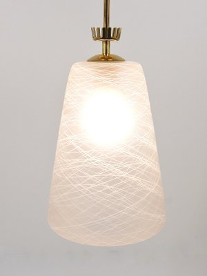 Mid-Century Brass Crown Pendant Lamp Lantern in the style of Gio Ponti, Italy, 1950s-MWV-1813273