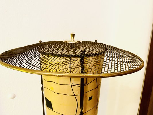 Mid-Century Brass Floor Lamp-PYR-957353