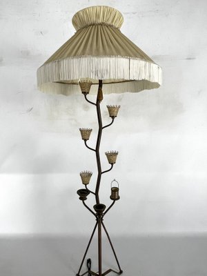 Mid-Century Brass Floor Lamp in the style of Arredoluce Monza, Italy, 1950s-OT-1730456