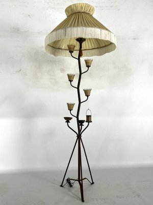 Mid-Century Brass Floor Lamp in the style of Arredoluce Monza, Italy, 1950s-OT-1730456