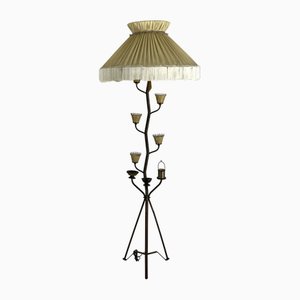 Mid-Century Brass Floor Lamp in the style of Arredoluce Monza, Italy, 1950s-OT-1730456