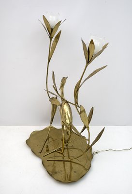 Mid-Century Brass Floor Lamp, Italy, 1960s-FER-1135231