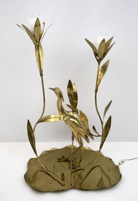 Mid-Century Brass Floor Lamp, Italy, 1960s-FER-1135231