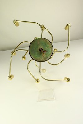 Mid-Century Brass Flush Mount Ceiling Lamp from Leola-FUP-693362