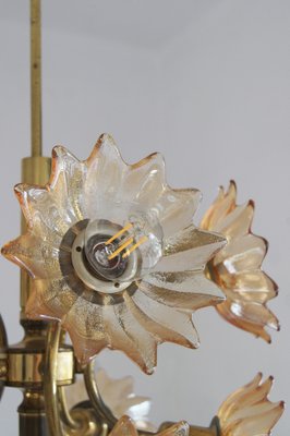 Mid-Century Brass & Glass Ceiling Lamp from Sische Leuchten-UMB-1752610