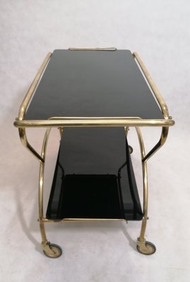 Mid-Century Brass & Glass Trolley-RFT-846349